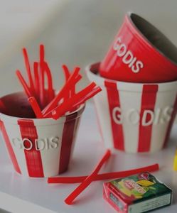 Hovedbilde Bruka Design Godis Skål Røde ...