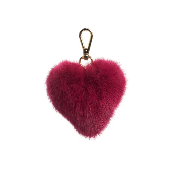 Dark Mink Heart Wildberry