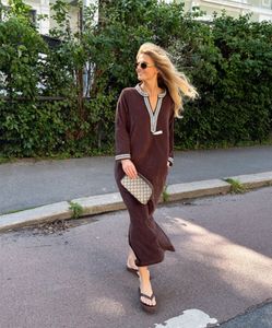 Hovedbilde RAH Kaftan Long Dress Brun