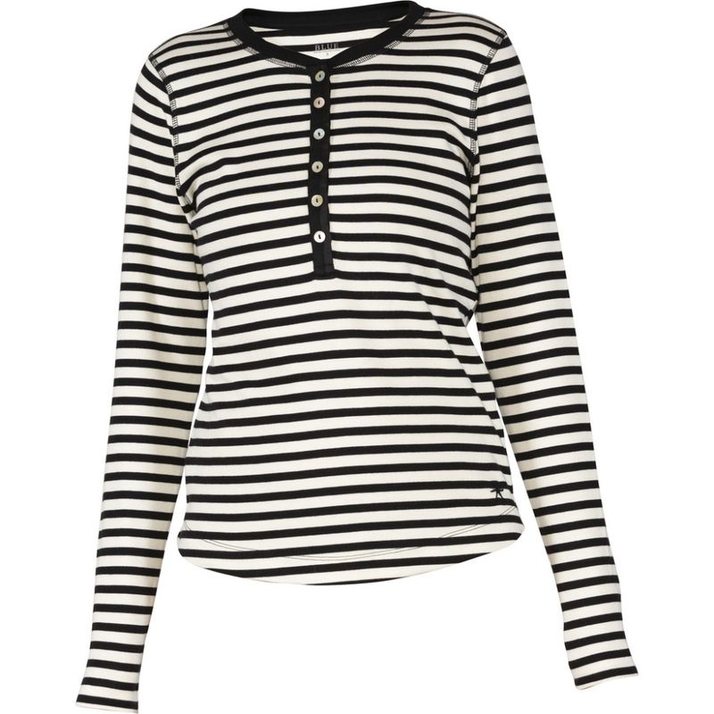 Blue Sportswear Majbritt Rib Genser Black W Cream