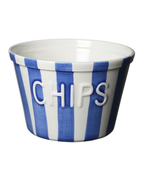 Bruka Design Chipsskål Blå Striper