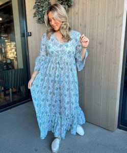 Hovedbilde RAH Maria Long Dress Green ...