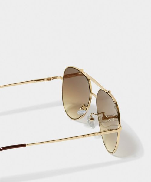 Katie Loxton Bali Sunglasses Gold Metal